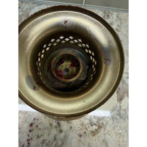 Pair of VTG Princess House Brass Candlestick Holders Intricate Cutouts Regency - Picture 8 of 8